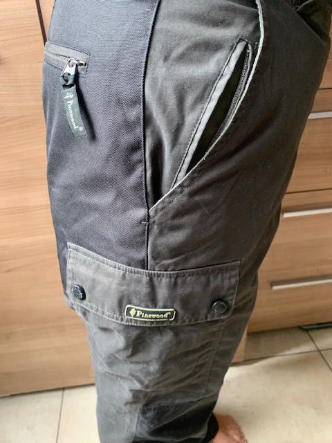 Spodnie wędkarskie trekkingowe PINEWOOD męskie XXS C44 pas 78 cm NOWE