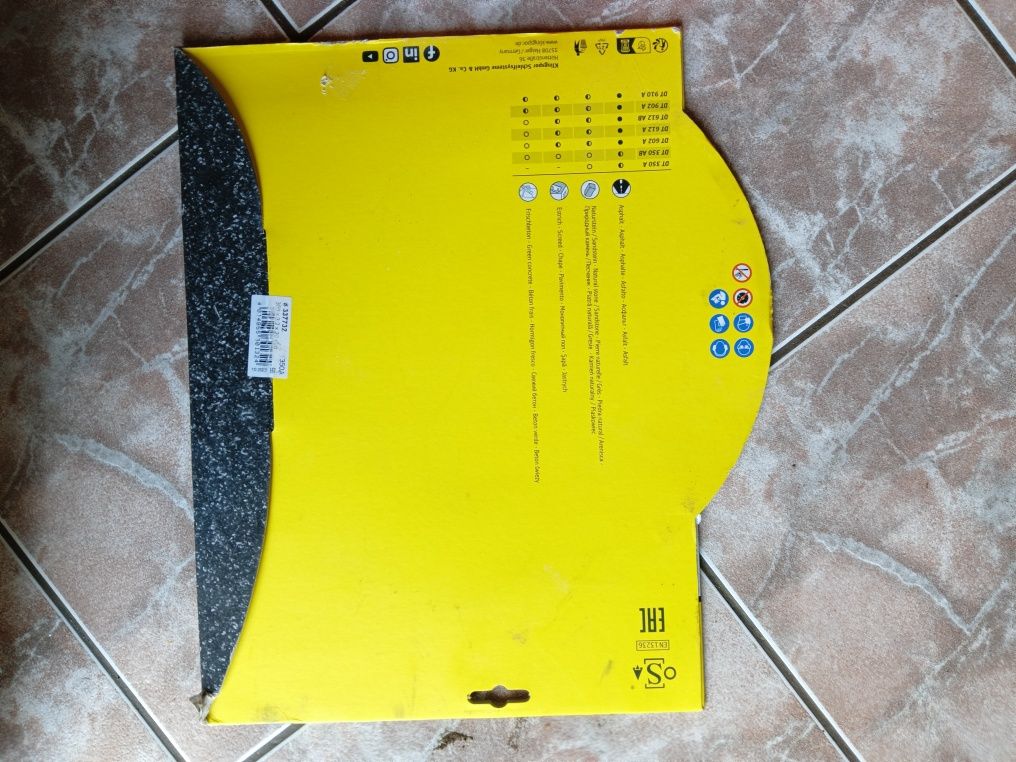 Tarcza diamentowa do cięcia asfaltu KLINGSPOR DT350A 350x3,2x20,0 mm