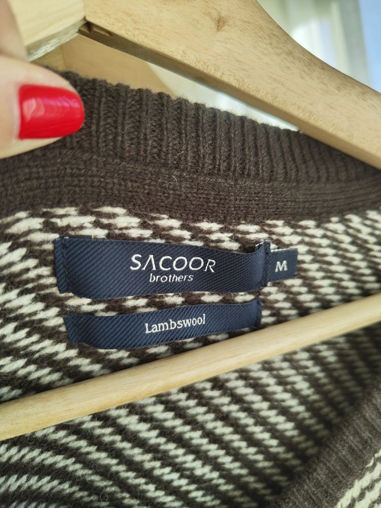 Camisola de malha castanha Sacoor
