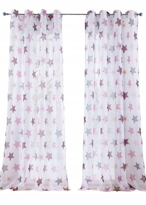 B.P.C. zasłona okienna w gwiazdki ^230x140cm/3