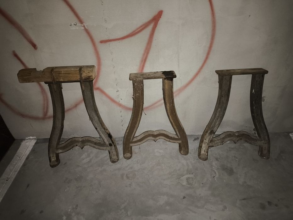 Żeliwne nogi stołu, stół loft, industrial