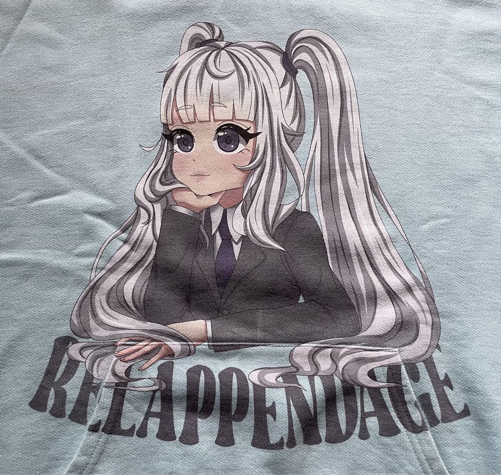 Bluza Relappendage Relab x An-Appendage Blue Hoodie Roz. L