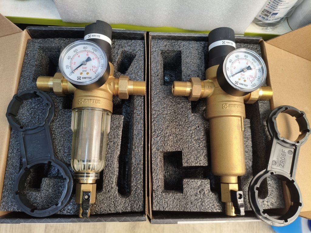 Фільтр  з редуктором  холодна і гаряча вода RAFTEC