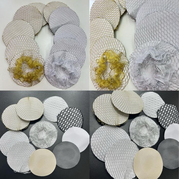 Заколка корона для волос,бублик-валик,сетка,резинка с крючком стразы