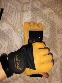 Нові шкіряні рукавички MadMaxClassic для фітнесу, бодібілдингу та ін.