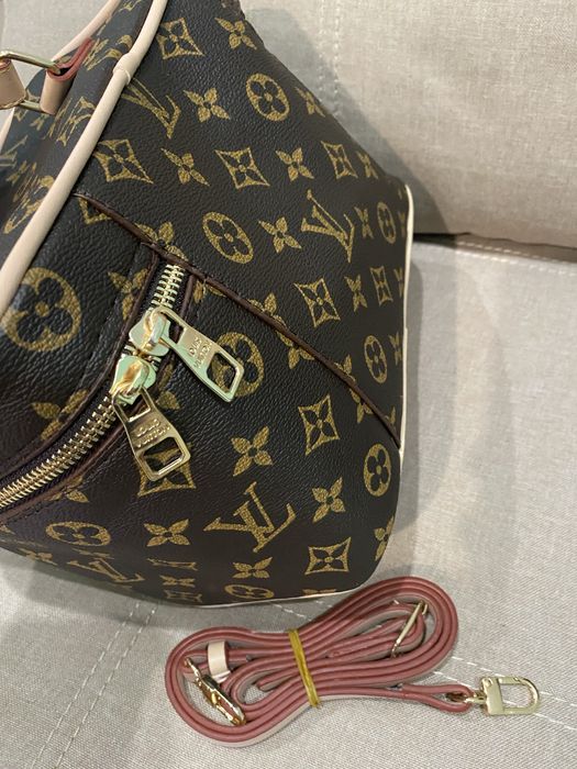 Сумка косметичка louis vuitton nice vanity коричневий комплект 2