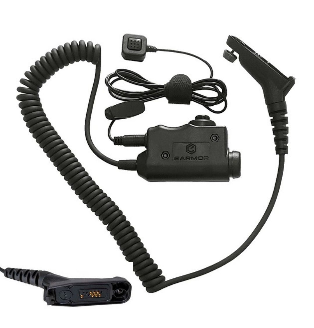 Адаптер гарнітури PTT Тангента Earmor M52 для рацій Моторола DP4400