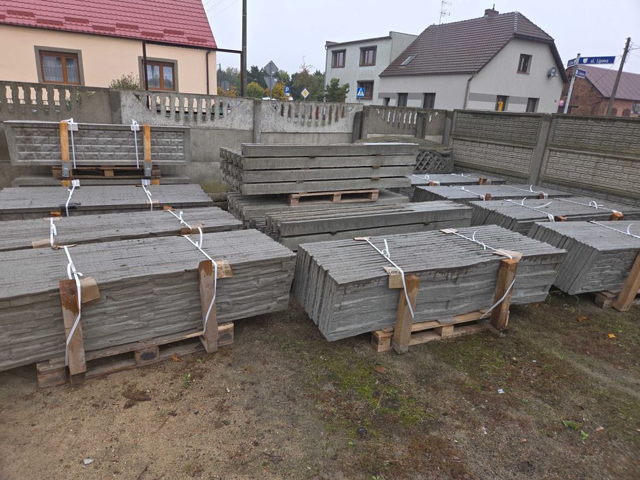 Płyty betonowe ogrodzeniowe , płoty betonowe, słupki, produkcja montaż
