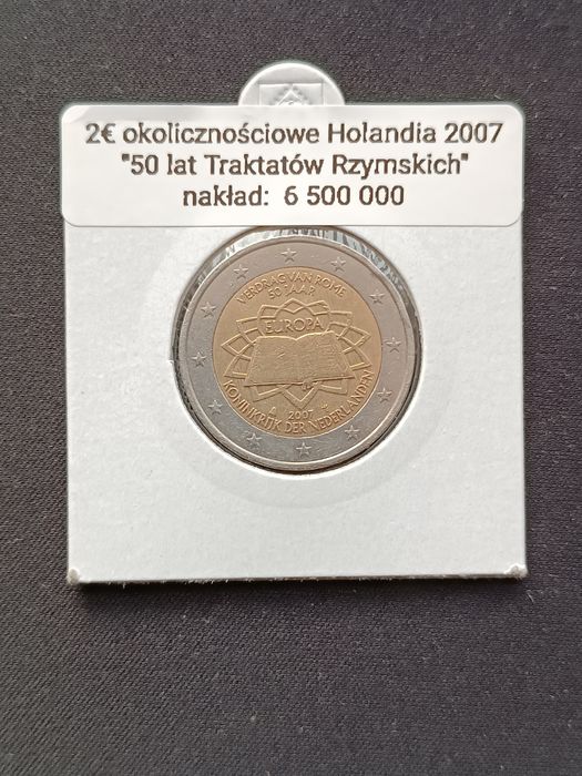 Moneta 2 euro Holandia 2007
