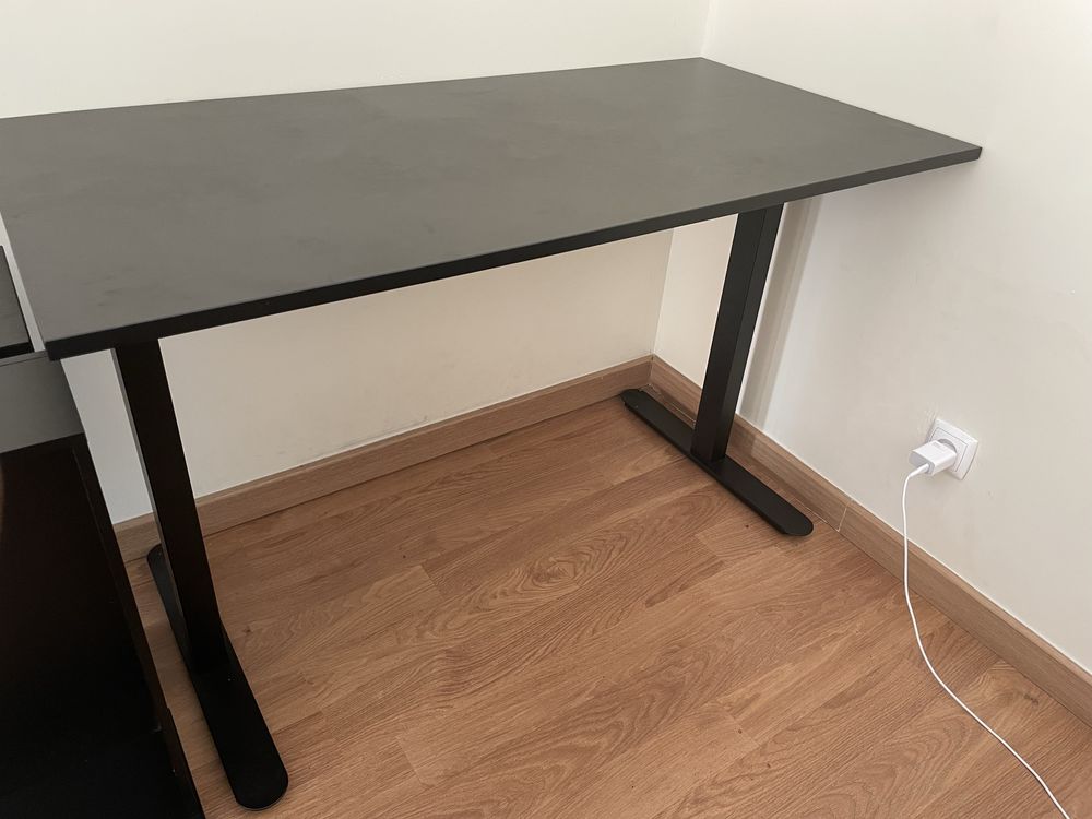 Mesa secretaria preta NOVA