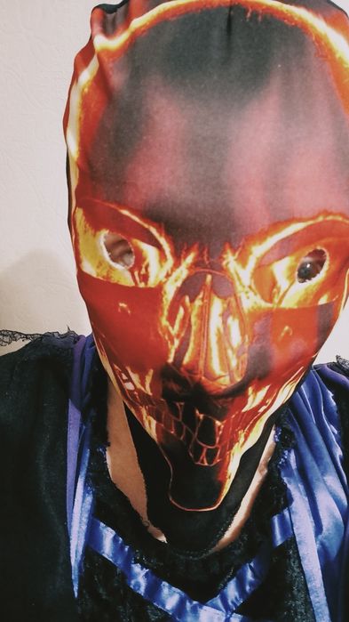 Halloween bal przebierańców czapka maska na głowę strój upiora czaszka