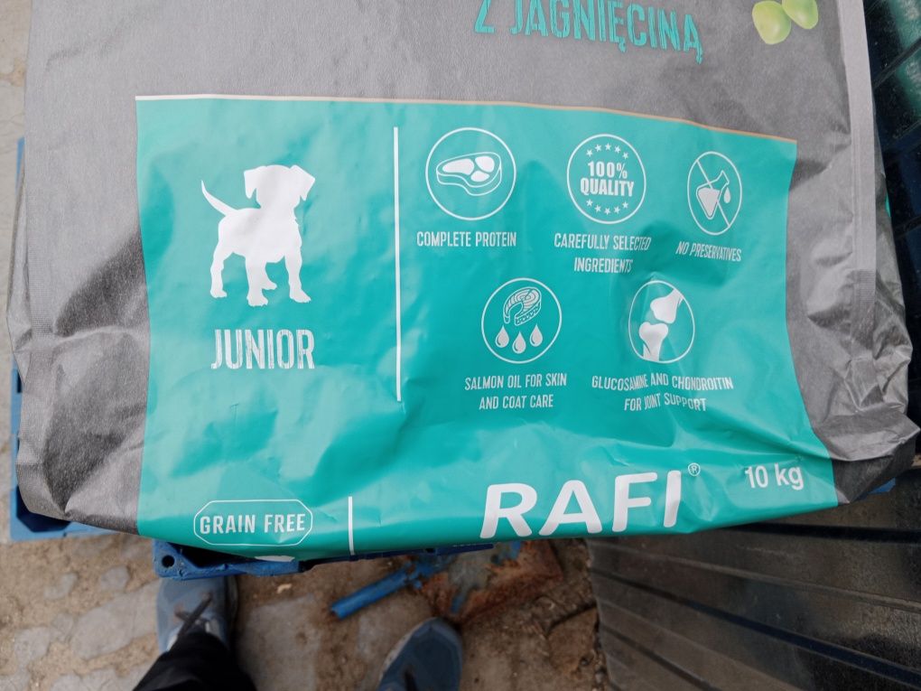 Karma sucha Rafi Junior 10 kg jagnięcina