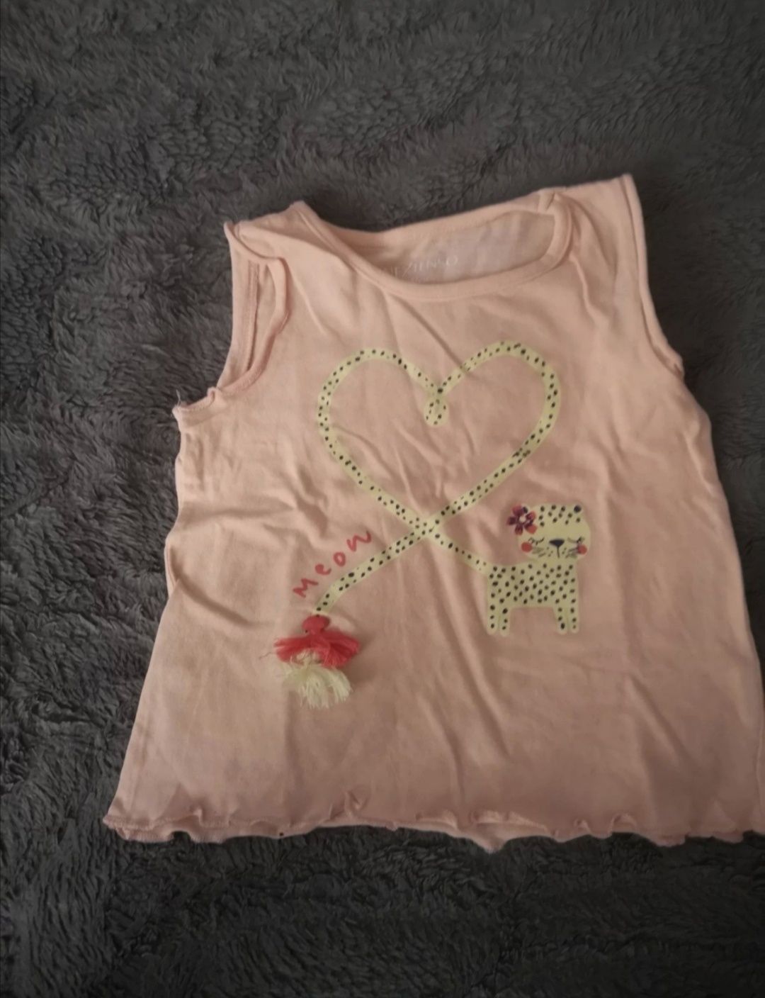 Bluzki na krótki rękaw r. 86