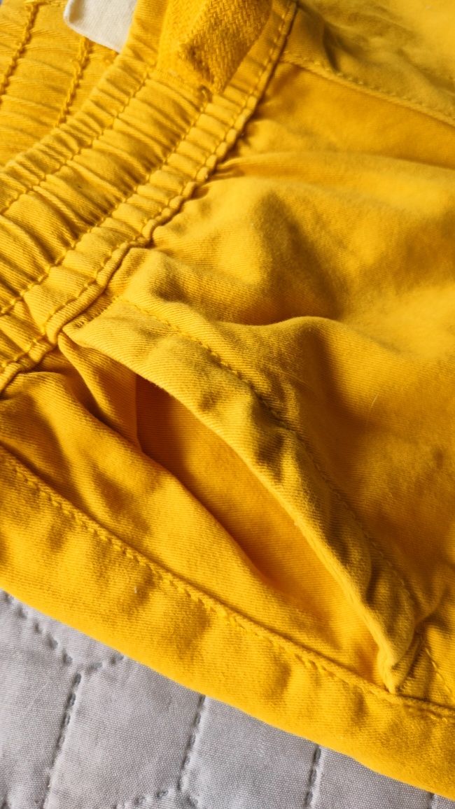 Żółte spodnie chłopięce cool club 128