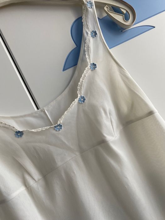 Biała koszulka nocna xs/s piżamka jak hm