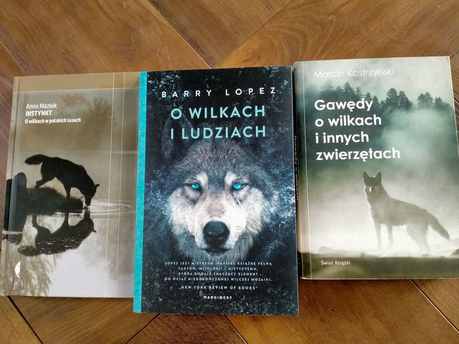 Książki o WILKACH, piękne pisane