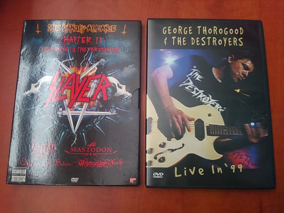 DVD-Slayer,Motorhead,Manowar,Steve Vai,Trust,Judas Priest,Iron Maiden