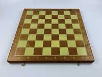 Szachy drewniane składane turniejowe no.4 gra strategiczna prezent