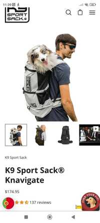 mochila para cachorro / Dog carrier bagpack