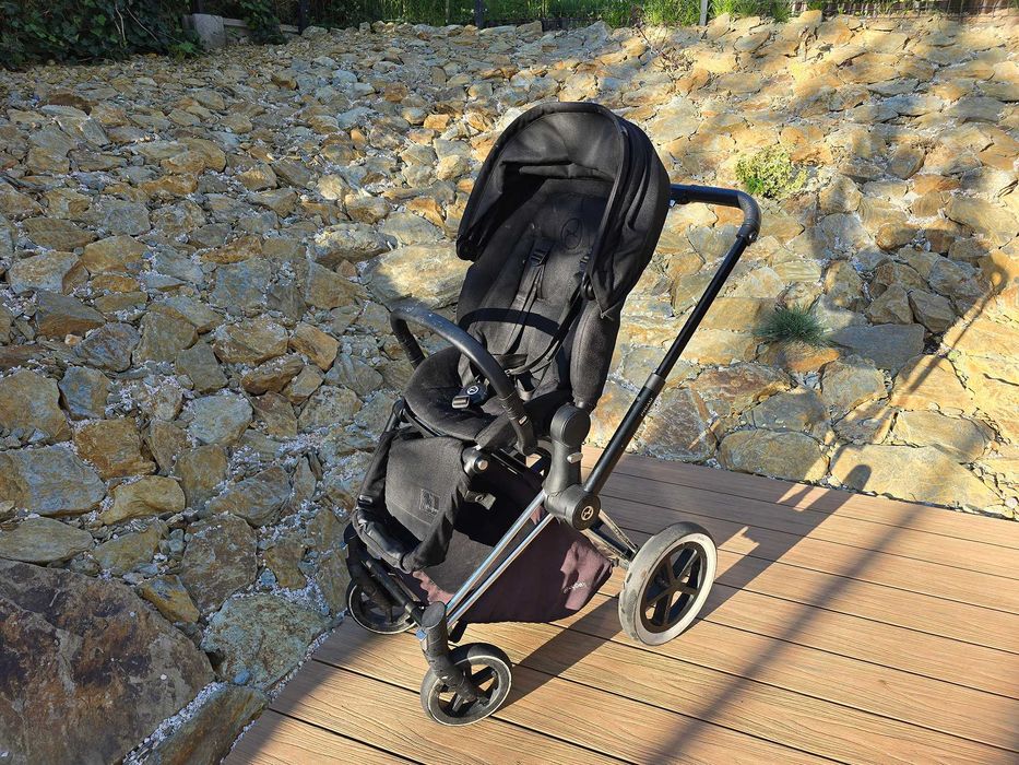 Cybex Priam 1 - spacerówka, gondola, nosidełko, baza ISOFIX + dodatki