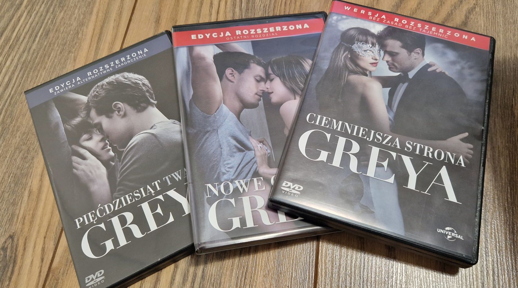 Kolekcja 3 filmów na DVD Pięćdziesiąt twarzy Greya