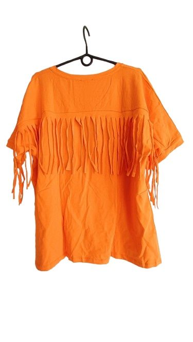 Bluzka plus size, bawełna, frendzle 48/50/52 WAWA