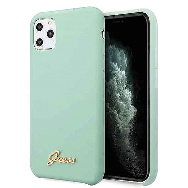 Guess GUHCN58LSLMGG iPhone 11 Pro zielony/green hard case Silicone Vin