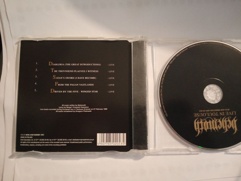 Behemoth Live in Toulouse płyta CD