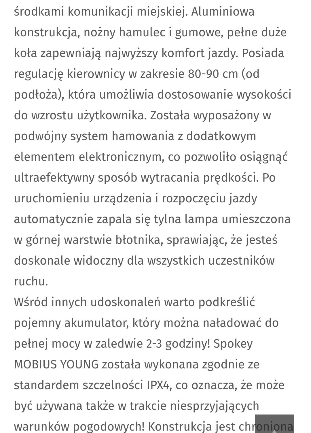 Hulajnoga elektryczna dziecięca