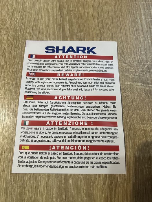 Шолом для мотоцикла,SHARK
