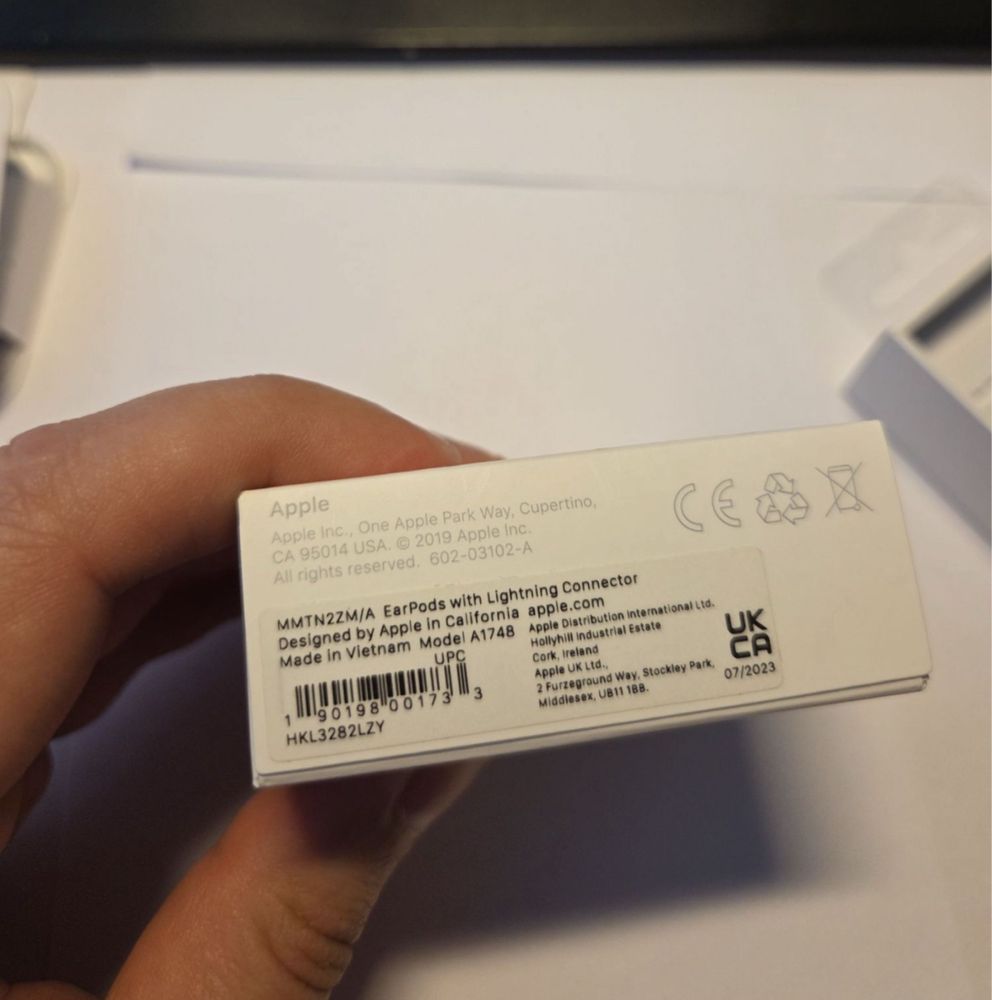 Оригінальні навушникі Earpods lightning лайтнинг провідні від Apple