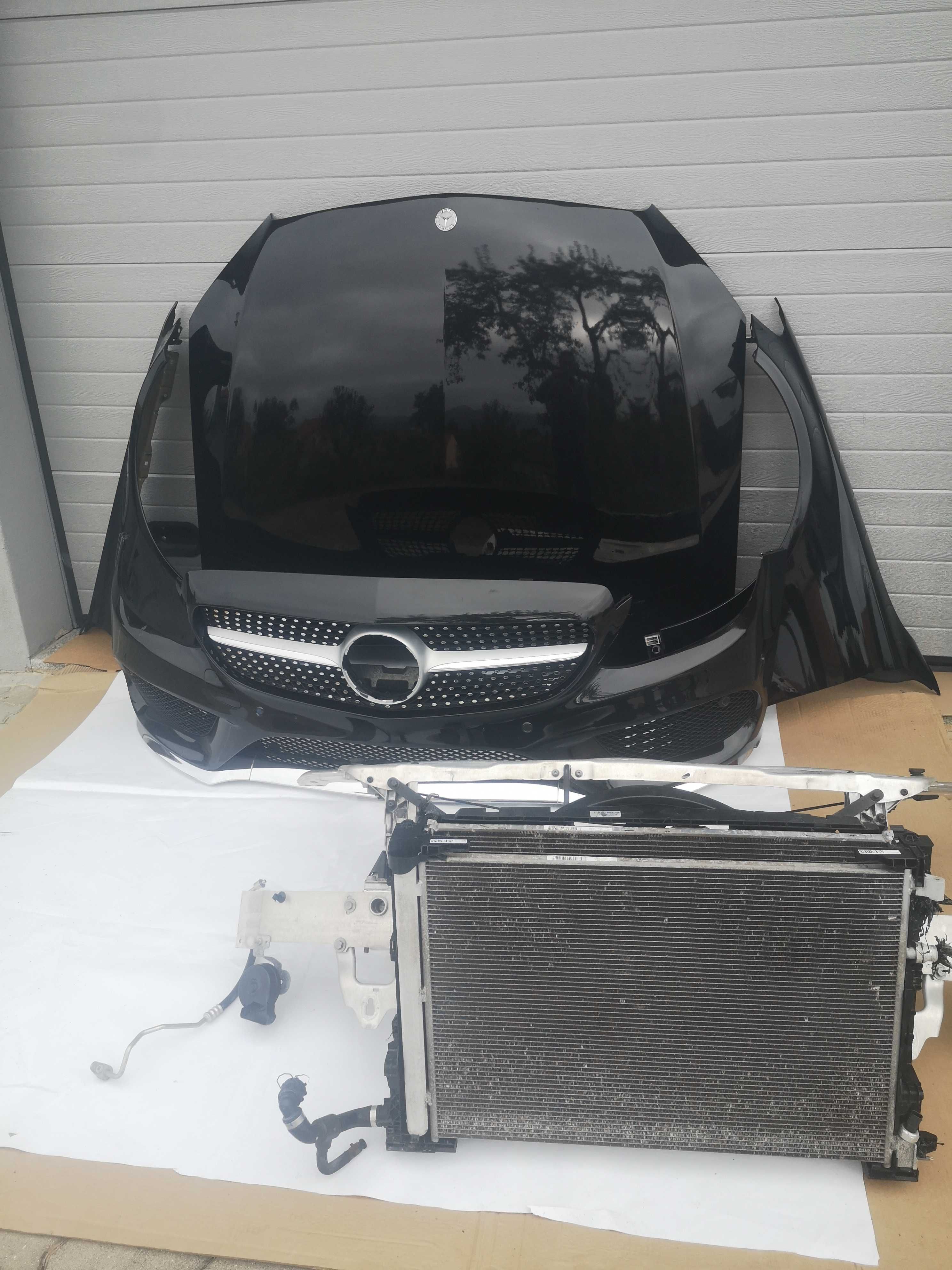 Frente completa c/Farois Opticas Mercedes W205 Class C LED faróis ILS
