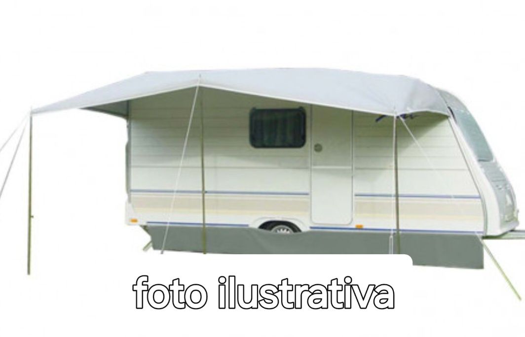 Tolde para caravana 6metros com ferros em inox