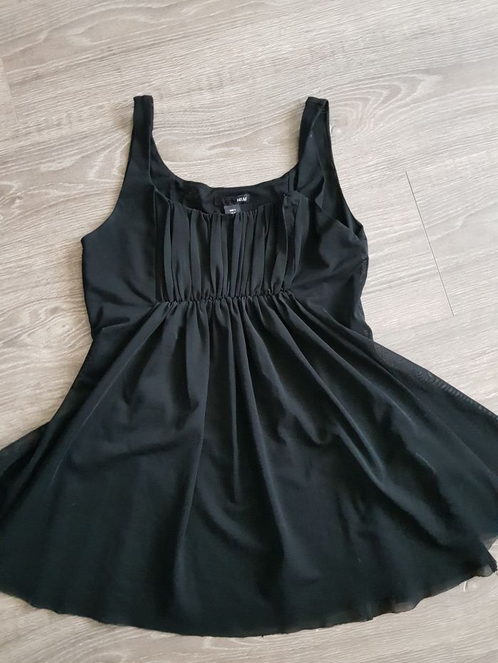 Bluzeczka H&M czarna siatkowa większe S