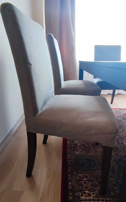 Stół Ikea Bjursta rozkładany 175-261/95/74 + 6 krzeseł Ikea Henriksdal