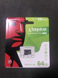 Карта памяти Kingston 64 Gb.