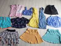 Letni zestaw dla dziewczynki 146 H &M spódnice bluzki