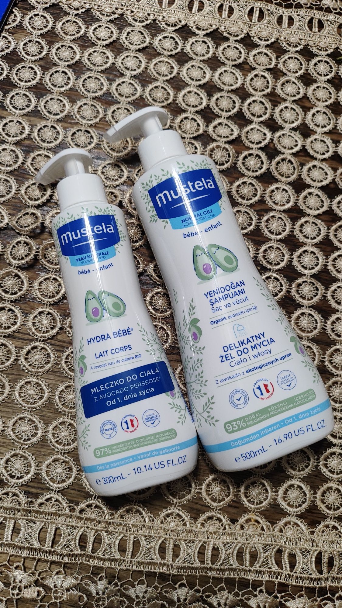 Mustela Hydra Bebe, żel i mleczko