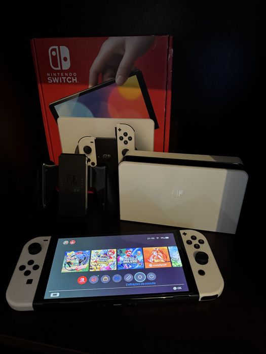 Nintendo Switch Oled - Como NOVA + Acessórios