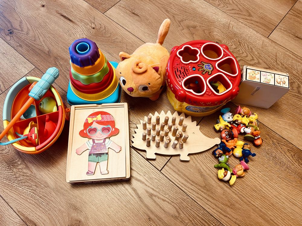 Duza skrzynia zabawek dla dzieci 1-2 lata