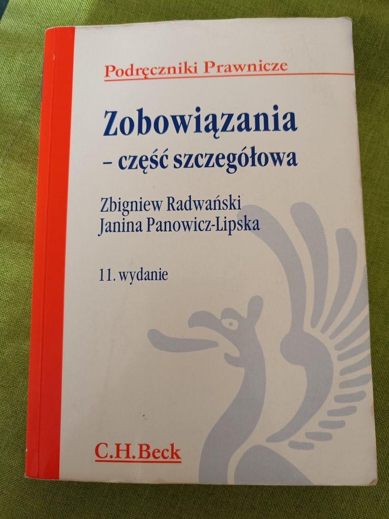 Zobowiązania część szczegółowa Radwański Panowicz-Lipska