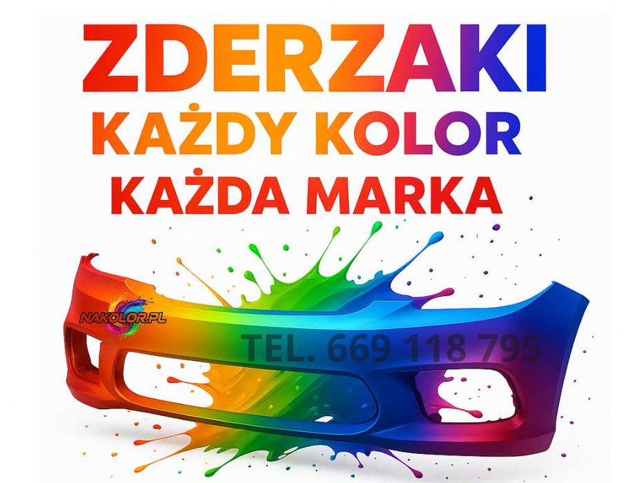Nowy zderzak samochodowy – dowolny kolor, każda marka i model, wysyłka
