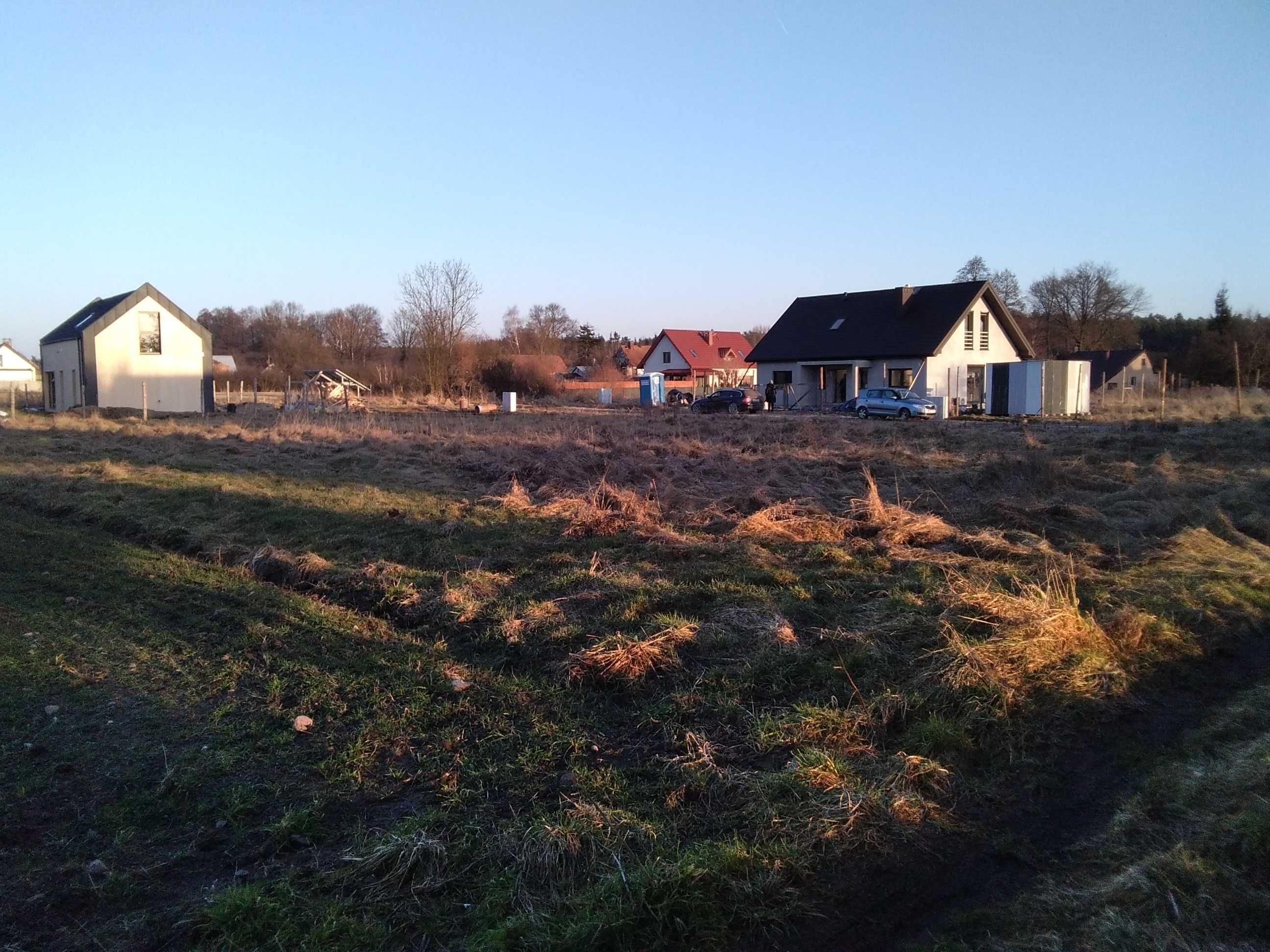 Działka budowlana 5 km od Lubina, 2 km od Osieka i Miroszowic