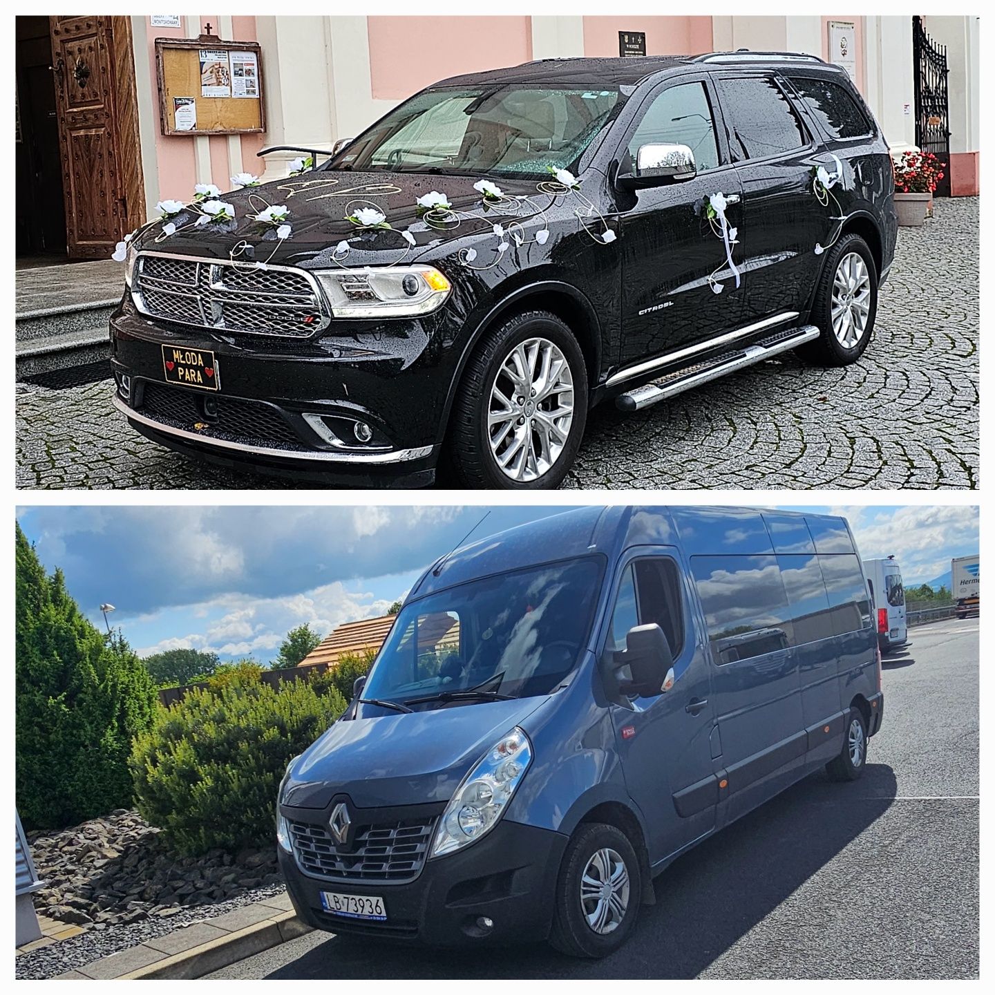 ŚLUB MARZEŃ Z DODGE DURANGO, wesela,wieczory panieńskie,komunie,roczn