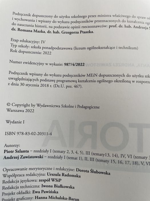 Historia kl 4 technikum liceum