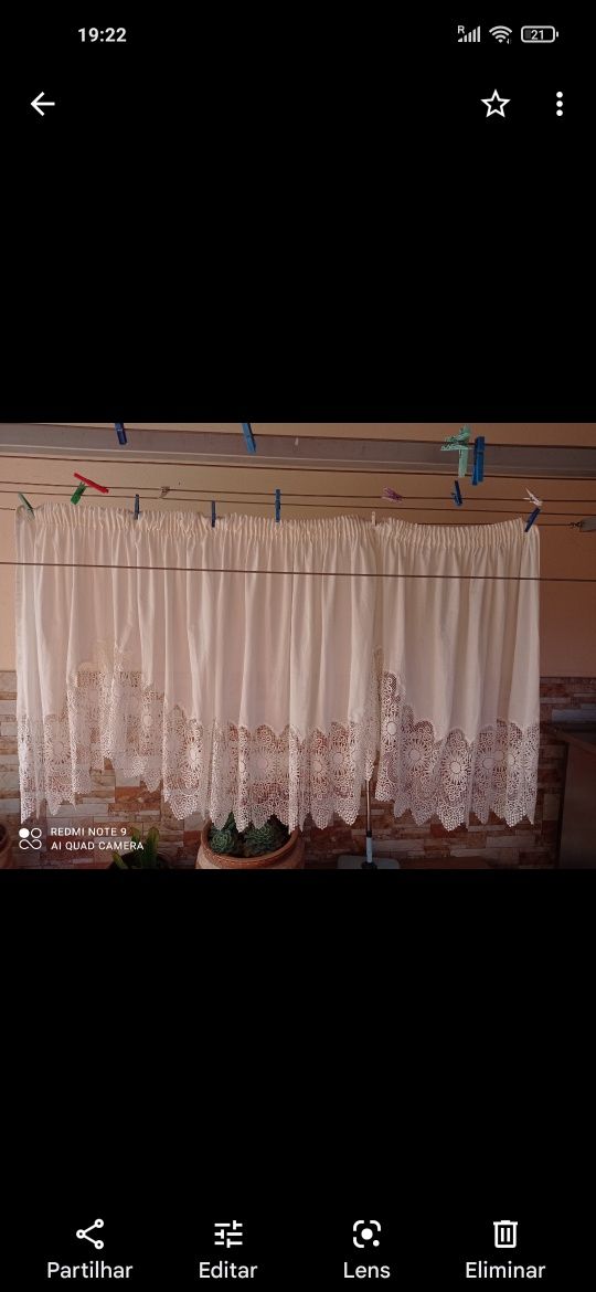 Vendo cortina de cozinha como nova