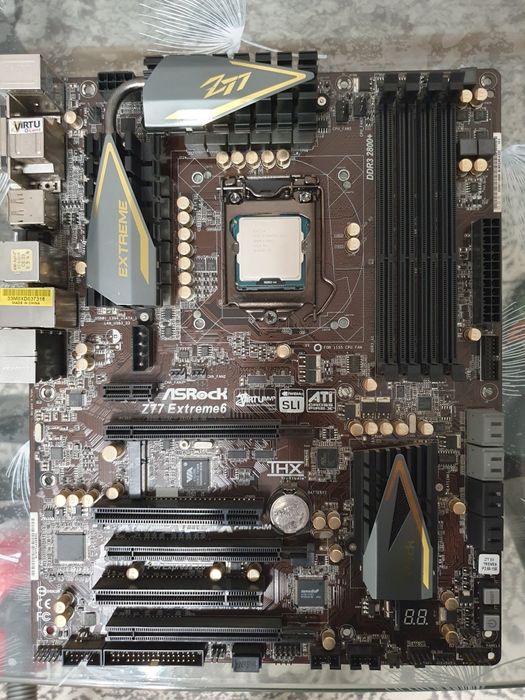 Топовая материнка 1155 asrock z77 extreme6 Комплек i5 3570k ddr3