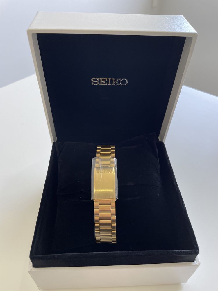 #NOVO# Seiko Snxl72 dourado original automático