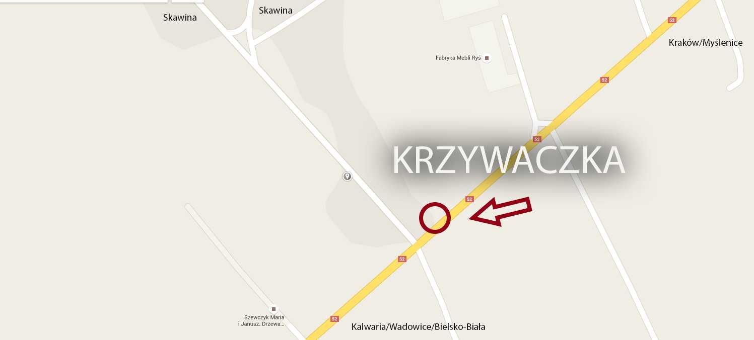 MIEJSCE pod reklamę BILLBOARD 12m2 Droga nr 52 Kraków-Bielsko Biała