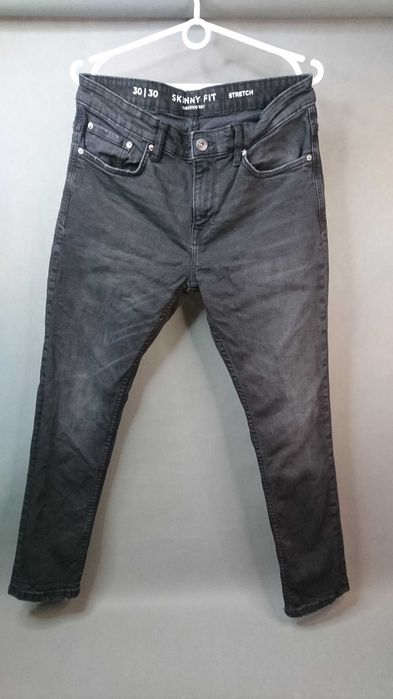 Clockhouse Skinny Fit Stretch Black Spodnie Jeansowe Zima R.30